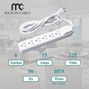 Maxlin 6 ft cable surge protector